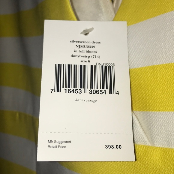 *SOLD on Tradesy* Kate Spade White & Yellow Dress - Picture 4 of 6
